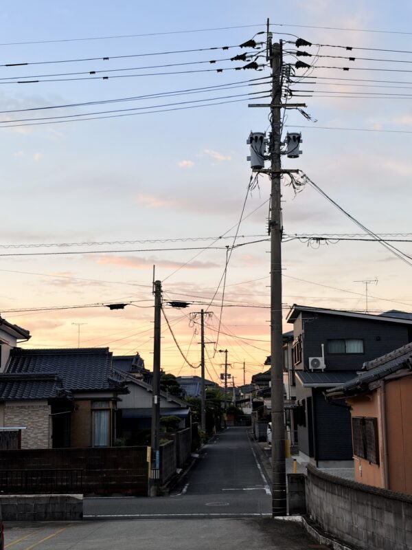 天草の夕暮れ（城下町周辺）